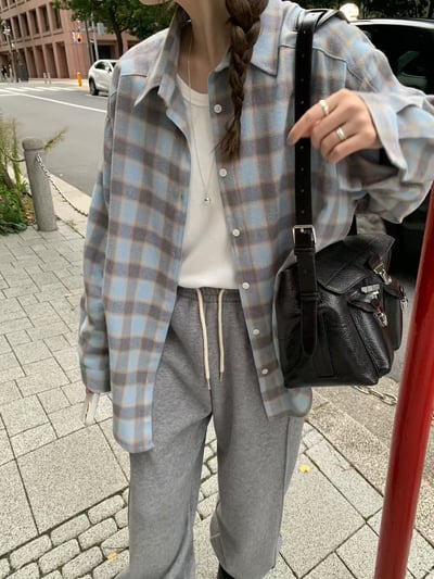 N20 藍調格紋襯衫（2colors）8