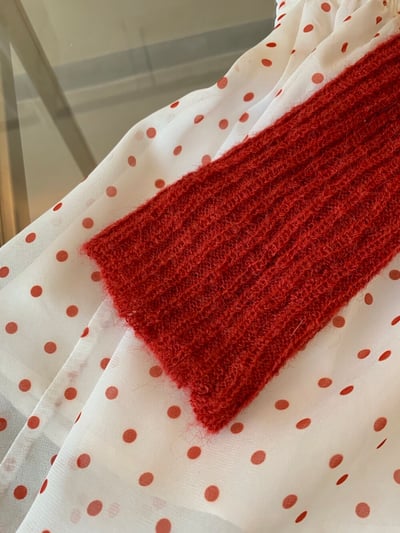 Gz86 點點蝴蝶結抹胸上衣+針織外6