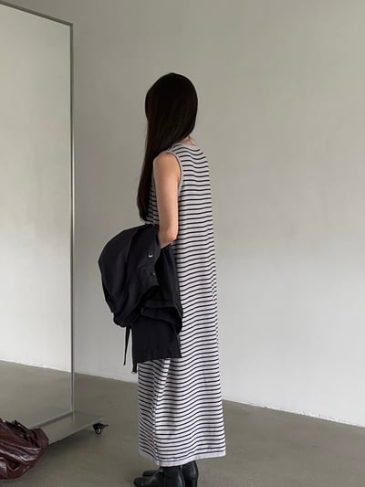 Gz06 針織條紋長裙（2colors）6