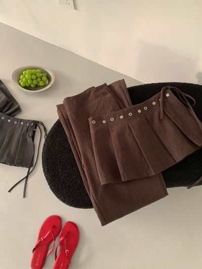 Gz75 設計款百褶裙休閒褲S/M/L（4colors）8