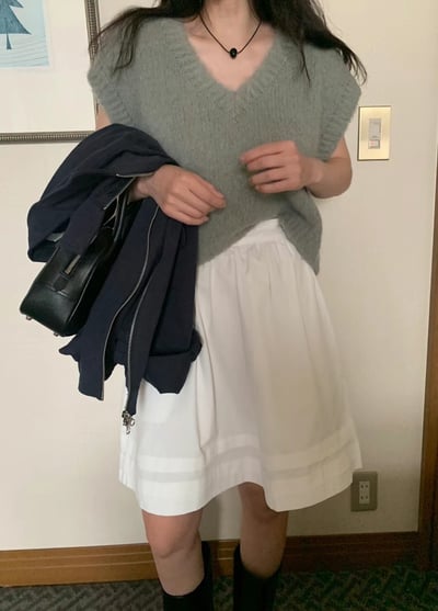 Aug22 鬆緊設計圓半裙10