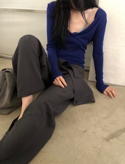 m02 片裙設計高級西裝褲S/M（4colors）5