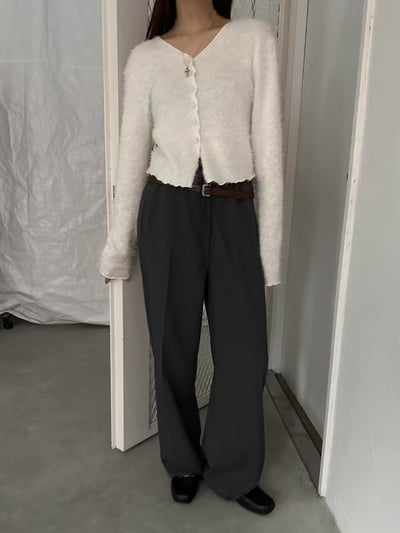 f16不修邊毛毛薄外套（3colors）4