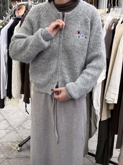 Gz51縫線狗狗拉鍊外套（2colors）5