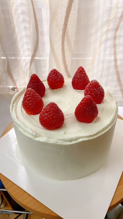 Hb韓式 晨曦莓語 草莓奶油生日蛋糕 6吋2