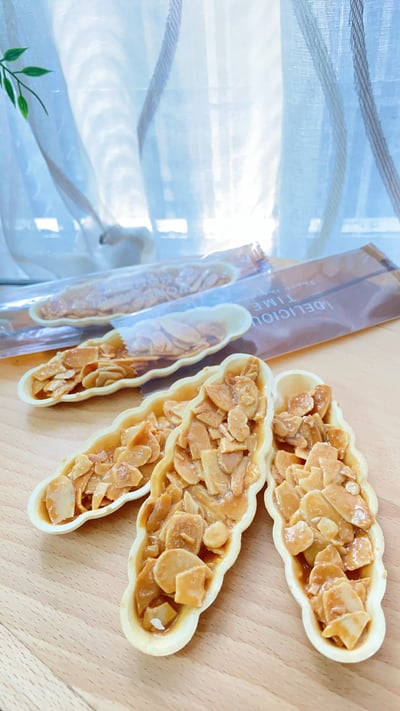 法式海鹽焦糖杏仁西點 糯米船餅乾2