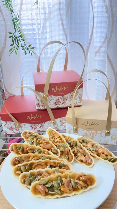 法式海鹽焦糖杏仁西點 糯米船餅乾5