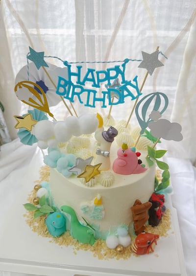 Hb 森林派對驚喜 翻糖生日蛋糕3