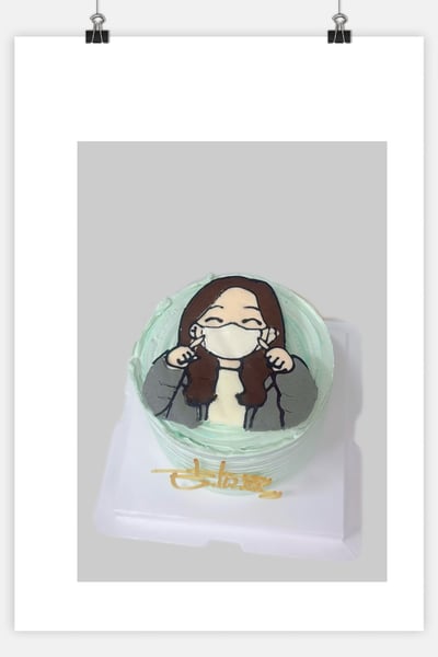 Hb 客製彩繪人物 生日蛋糕1