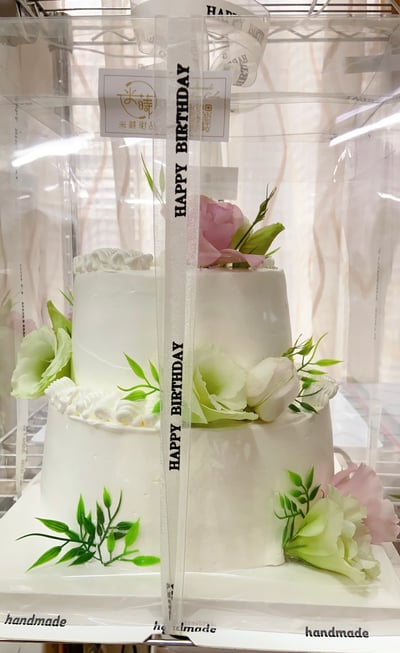 鮮花雙層蛋糕6+8吋 生日蛋糕3