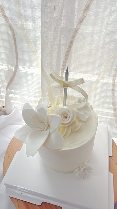 Hb 韓式生日蛋糕 花映序2
