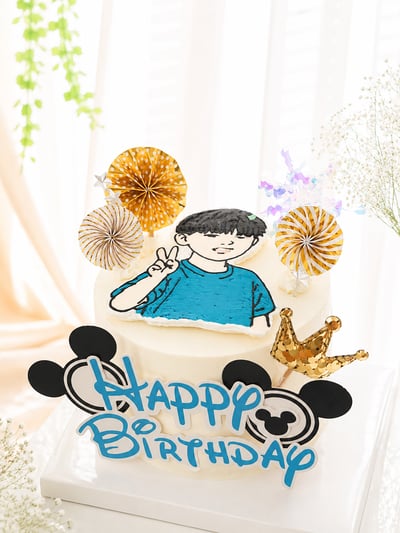 HB 客製繪圖卡通人物  Q版人物 生日蛋糕2