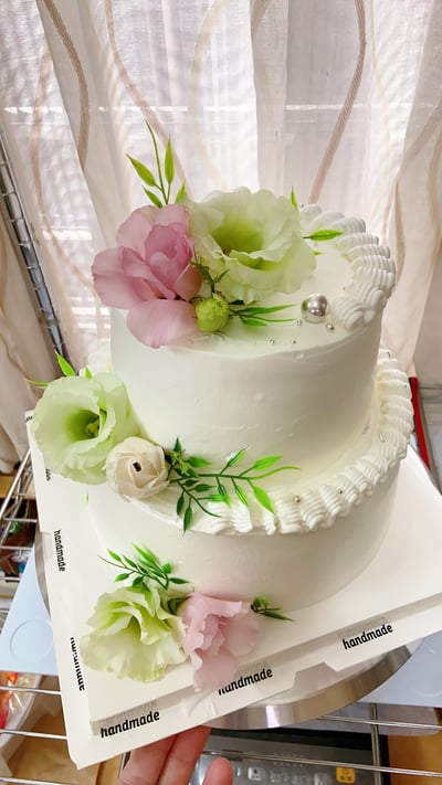 鮮花雙層蛋糕6+8吋 生日蛋糕4