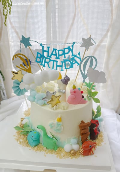 Hb 森林派對驚喜 翻糖生日蛋糕4