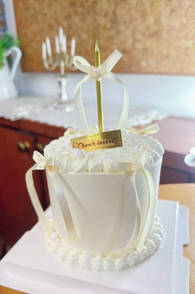 HB 柔霧珍愛 復古生日蛋糕1