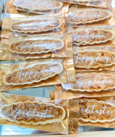 法式海鹽焦糖杏仁西點 糯米船餅乾3