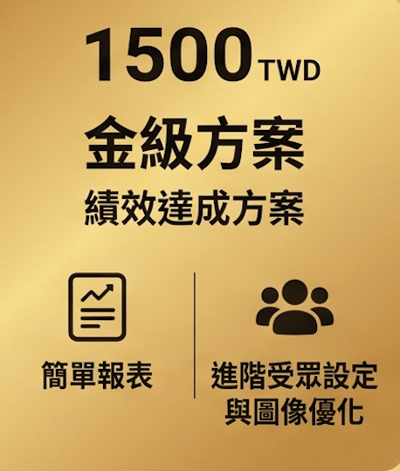 1500 元方案｜金級方案1