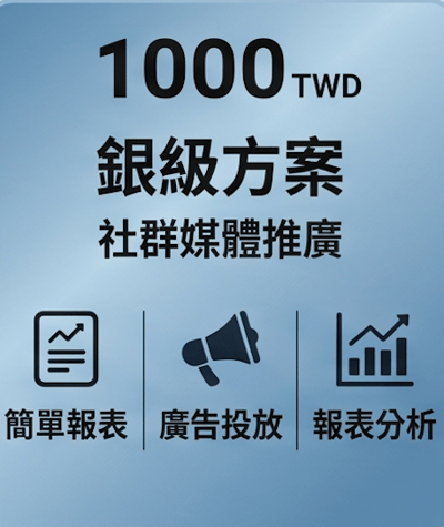 1000 元方案｜銀級方案1