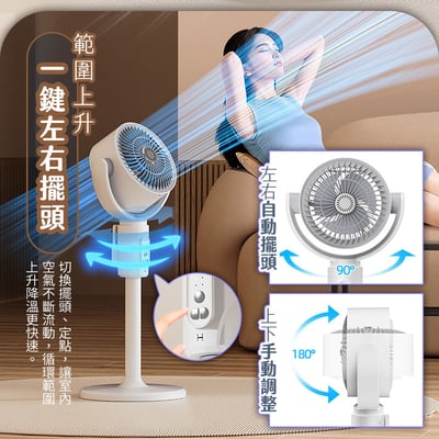 【UTA鴻嘉源】台立座三合一多功能渦輪循環扇FN095