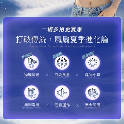 【UTA鴻嘉源】【2026全新款】 暴風冰敷摺疊涼感風扇 FN12 | Ice Storm Folding Cooling Fan | TEC物理製冷 | 199檔無級風速 | 13000轉無刷電機 | 3600mAh大電量 | 手持/桌立/掛脖 三用 | 附尋物小燈 | 安全認證合格3