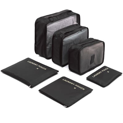 【UTA鴻嘉源】【現貨速發】六件組旅行收納袋｜防水牛津布 分類衣物整理袋｜行李箱收納包 居家旅行出差必備（多色可選）7