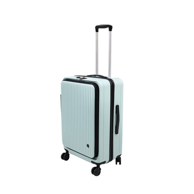 【HJY】前開式+1:9上掀防爆拉鍊可擴充旅行行李箱24吋 台灣公司貨保固保修12