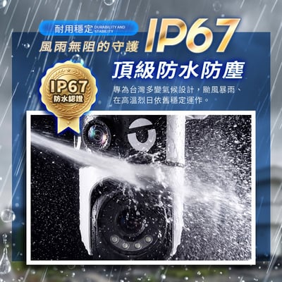 【UTA鴻嘉源】真．雙鏡頭室外無線監視器 RL-2 (雙1080P高清/NCC&BSMI雙認證/IP67防水/星光全彩夜視/AI人形追蹤/自訂警報音/一台頂兩台)5