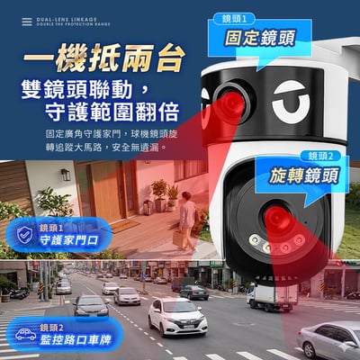 【UTA鴻嘉源】真．雙鏡頭室外無線監視器 RL-2 (雙1080P高清/NCC&BSMI雙認證/IP67防水/星光全彩夜視/AI人形追蹤/自訂警報音/一台頂兩台)7
