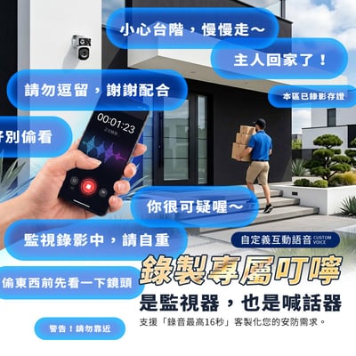 【UTA鴻嘉源】真．雙鏡頭室外無線監視器 RL-2 (雙1080P高清/NCC&BSMI雙認證/IP67防水/星光全彩夜視/AI人形追蹤/自訂警報音/一台頂兩台)9