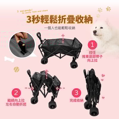 【UTA鴻嘉源】雙電機省力大容量戶外折疊電動推車GU9 (160L, 載重100KG)8