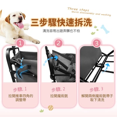 【UTA鴻嘉源】雙電機省力大容量戶外折疊電動推車GU9 (160L, 載重100KG)16