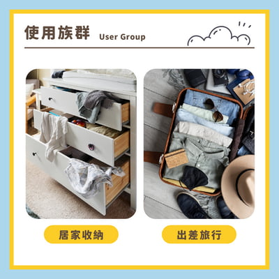 【UTA鴻嘉源】【現貨速發】六件組旅行收納袋｜防水牛津布 分類衣物整理袋｜行李箱收納包 居家旅行出差必備（多色可選）2