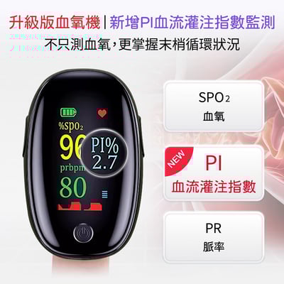 【UTA鴻嘉源】【氧健康】AD902 指夾式脈搏血氧儀 SpO2/PI值/心率三合一 彩色大螢幕 居家監控 (非醫療用)5