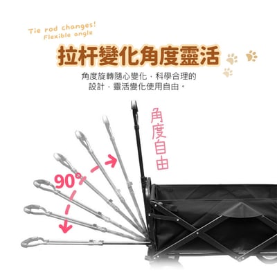 【UTA鴻嘉源】雙電機省力大容量戶外折疊電動推車GU9 (160L, 載重100KG)7