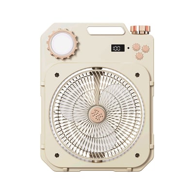 【UTA鴻嘉源】【2026最新款】戶外露營搖頭風扇 S1｜100檔無級調速 LED照明燈 香氛驅蚊 遠端遙控 復古輕工業風 露營/釣魚/辦公室/居家（Type-C供電 5V/2A）13