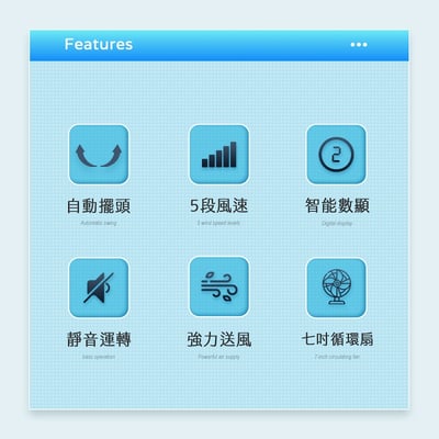 【UTA鴻嘉源】智能極靜遙控循環扇 S5｜三段高度調節(桌扇/立扇/落地扇)｜7吋廣角自動擺頭｜5段風速調整｜8小時定時開關｜Type-C 介面供電｜LED 液晶螢幕顯示2