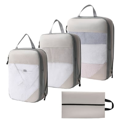 【UTA鴻嘉源】【升級款】旅行壓縮收納袋組 BA6｜徒手壓縮 節省60%空間｜防水防潮 行李箱衣物分類包（多色/多尺寸可選）13