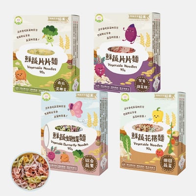 幸福米寶 8M+ 寶寶片片/蝴蝶/花捲麵1