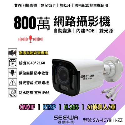 8MP POE｜電動變焦｜一體雙光1