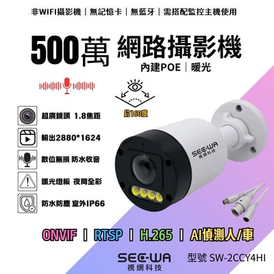 5MP POE｜一體全景暖光1