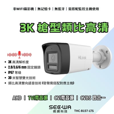 TVI同軸收音+發聲｜3K 雙光1