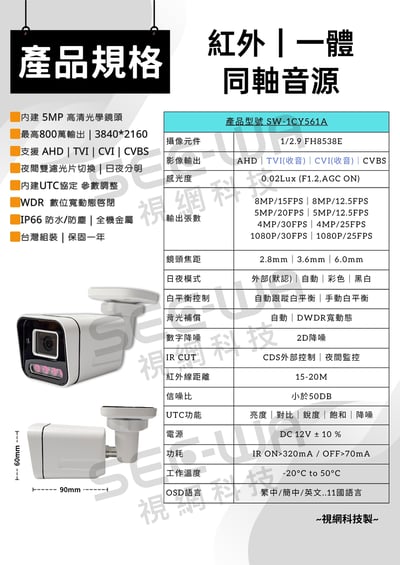 同軸收音｜紅外一體2