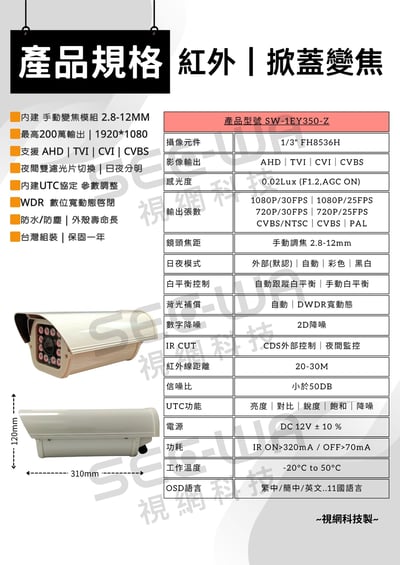 200萬｜同軸｜紅外大型掀蓋3