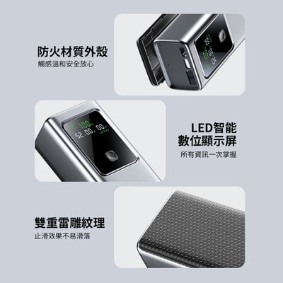 [MCK] 台灣製造 NB100 100W電量功率顯示行動電源20000mah 大容量行動電源 快充行動電源5