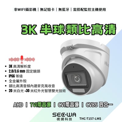 TVI同軸收音｜3K 雙光2