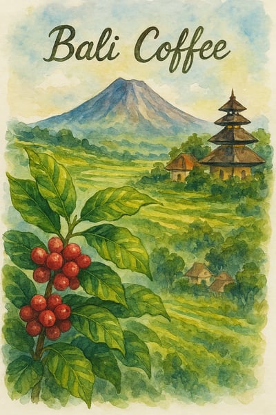 熊團長每月特惠咖啡｜峇里島 金塔瑪尼 🌋火山晨光✨ 水洗咖啡熟豆 (買一送一)3