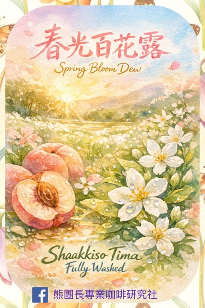 《四季花果系列：衣索比亞 古吉/蒂瑪Tima 🍹春光花露🌹歐規 極致水洗咖啡》1
