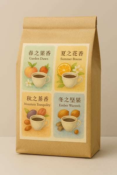 2026迎新咖啡福袋優惠｜春夏秋冬『四款』特色咖啡熟豆 (限量款)4