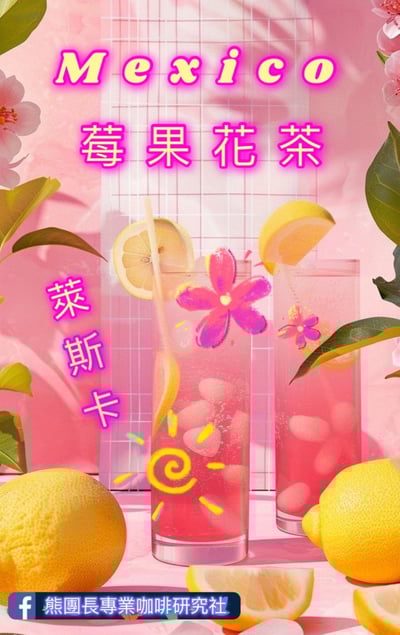 熊團長每月特惠咖啡｜墨西哥 恰帕斯/萊斯卡 莓果花茶 水洗咖啡熟豆 (買一送一)2