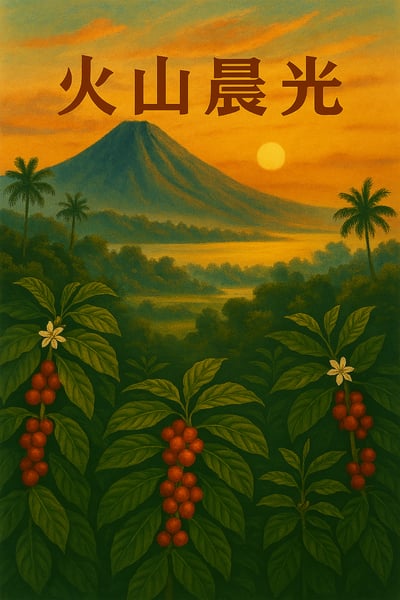 《火山島嶼系列：印尼  Bali 峇里島 金塔瑪尼 🌋火山晨光✨ 水洗特色咖啡》1